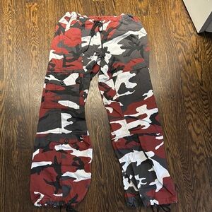 Red Camo Cargo Pants